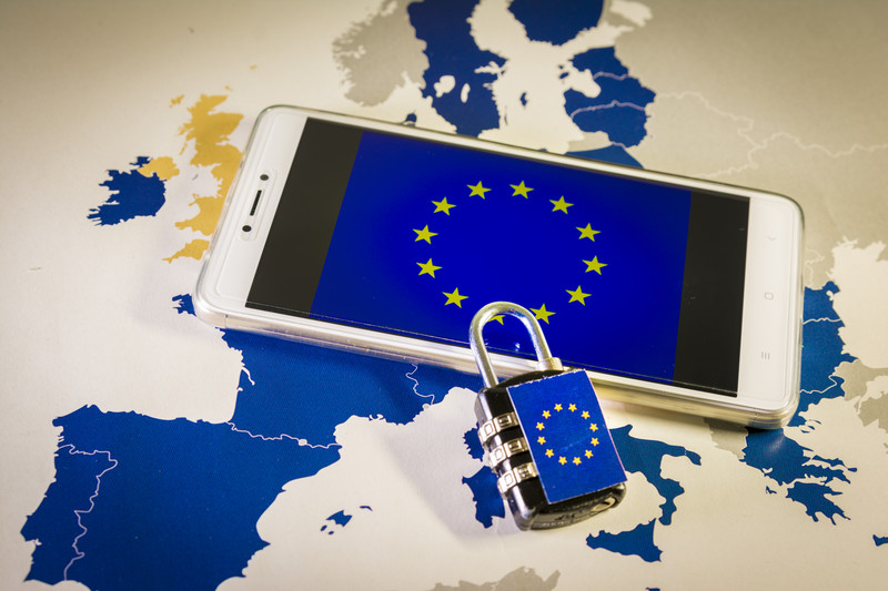 GDPR UK EU Map Mobile Lock